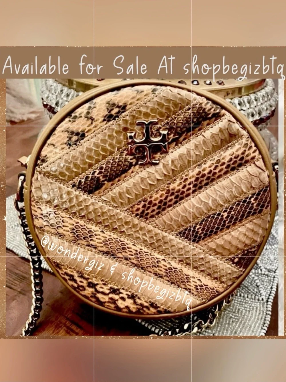 🔥🔥Like New Exclusive Design Authentic Tory Burch Crossbody Bag So Chic $ Unique